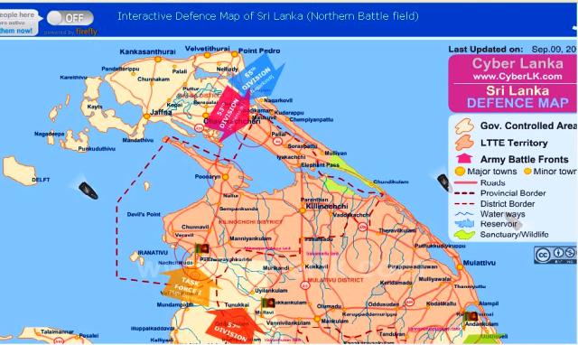 map of sri lanka with provinces. Interactive Defence Map of Sri